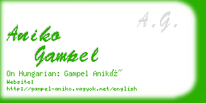 aniko gampel business card